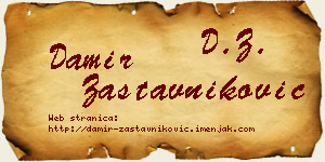 Damir Zastavniković vizit kartica